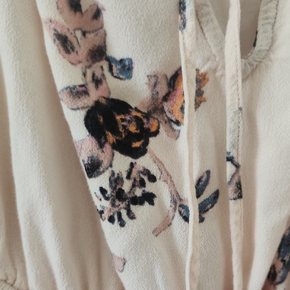 Free People Floral Romper in Cream and Black - Picture 7 of 7